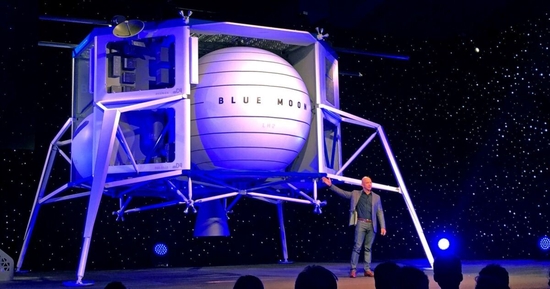 贝索斯旗下蓝色起源获美国航天局月球着陆器合同 价值34亿美元