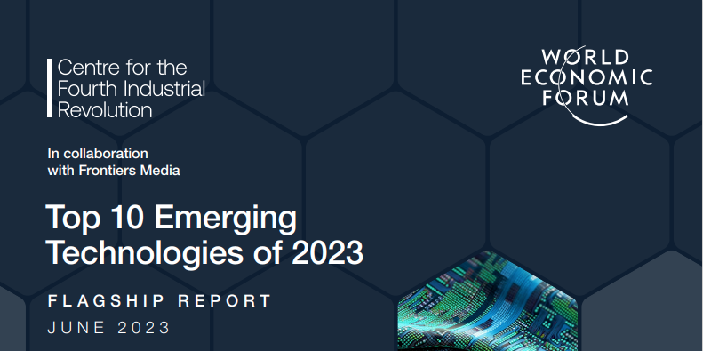 世界经济论坛发布2023年十大新兴技术：从人工智能到柔性电池